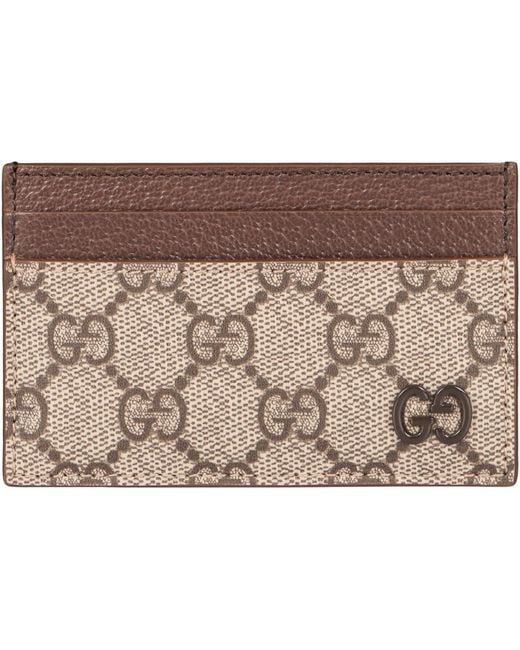 Gucci Natural gg Monogram Card Holder for men