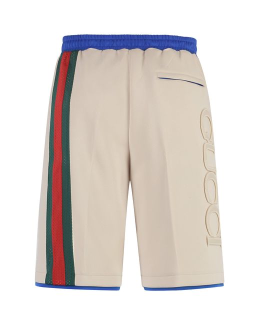 Gucci Natural Techno Fabric Bermuda-Shorts for men