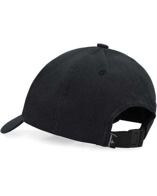 Cappello da baseball con logo di Stone Island in Black da Uomo