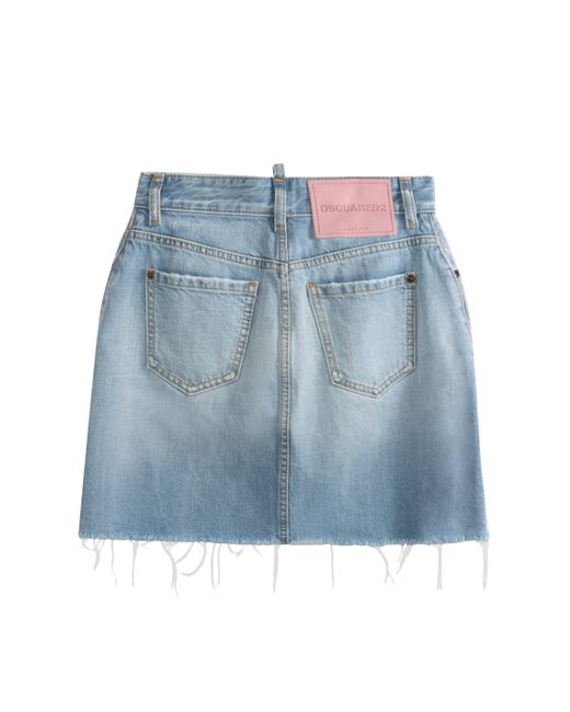 DSquared² Blue Denim Mini Skirt