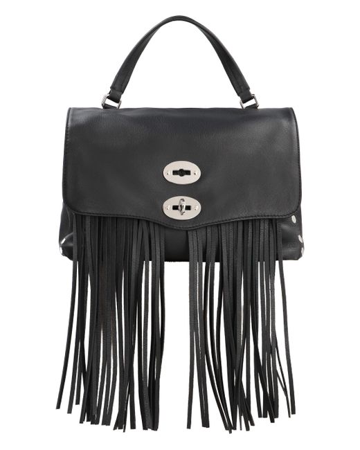 Zanellato Black Postina S Leather Handbag
