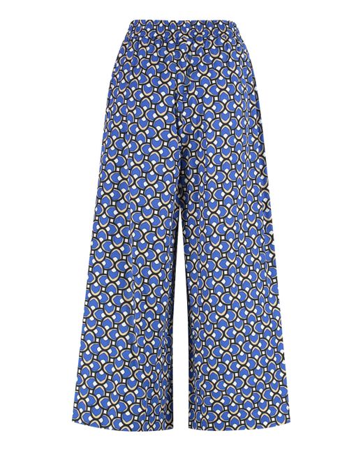 Pantaloni Virgin in popeline di cotone di Weekend by Maxmara in Blue
