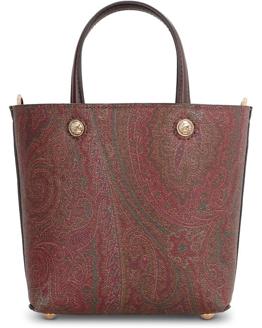 Mini shopping-bag Essential di Etro in Red