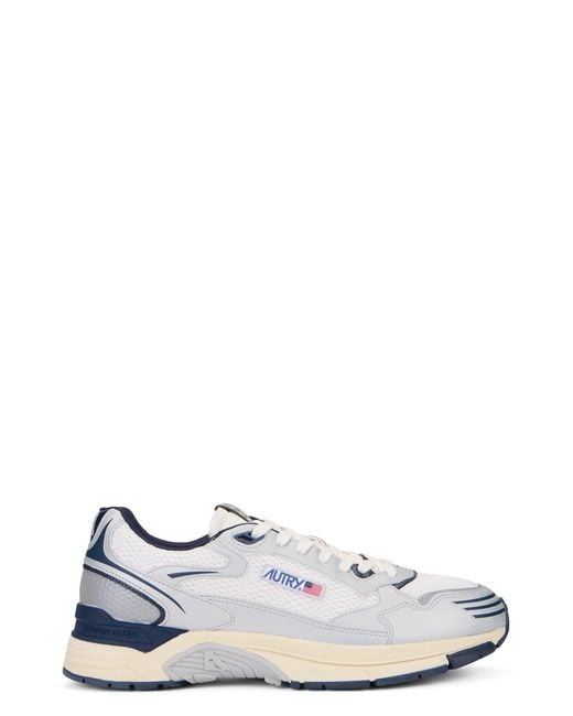 Autry White Low-Top Sneaker Hyperway for men