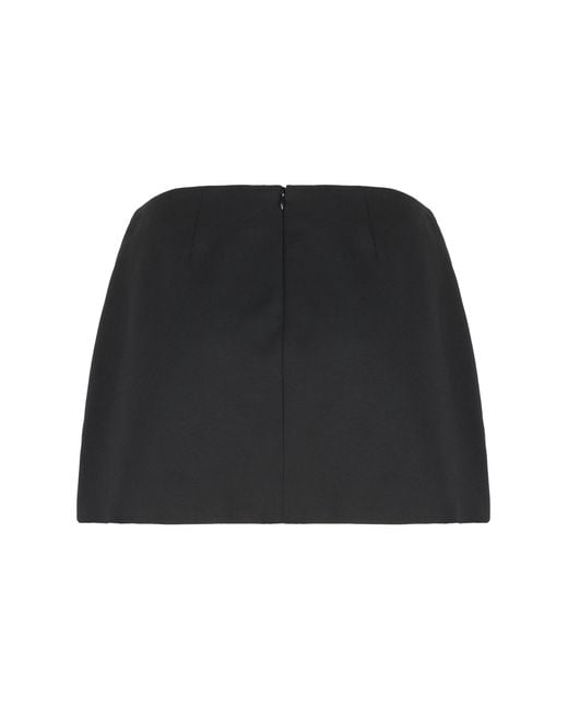 Pinko Black Miniskirt Memory With Crystals And Pearls