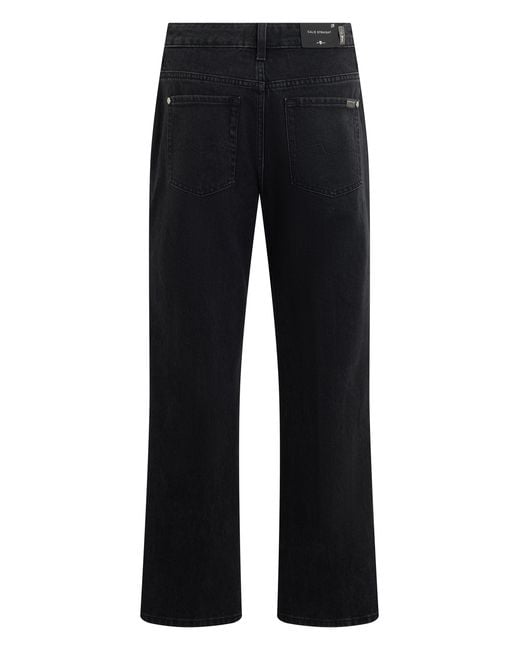 7 For All Mankind Blue Straight Denim Jeans