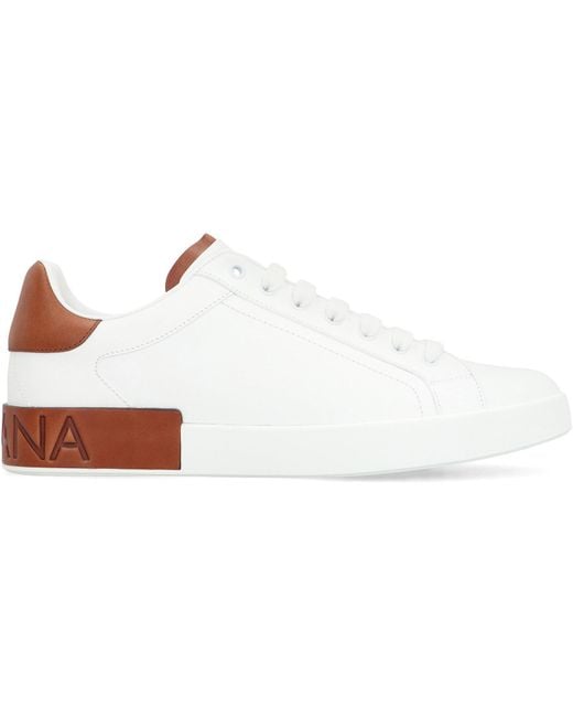 Dolce & Gabbana White Dolce&Gabbana Sneakers Portofino