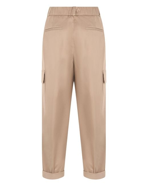 Peserico Natural Cargo Pants With Cuff