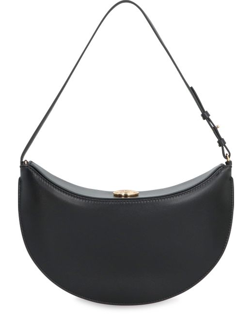 Jacquemus Black Le Petite Ovalo Leather Shoulder Bag