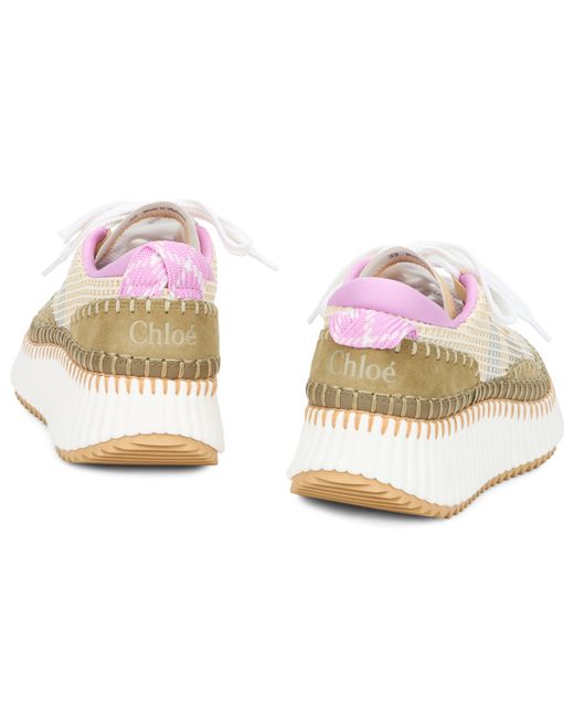 Chloé White Sneakers With High Sole