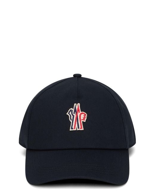 Cappello da baseball in cotone di Moncler in Blue da Uomo