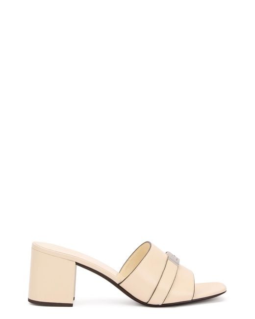 Tory Burch Natural Heeled Sandal