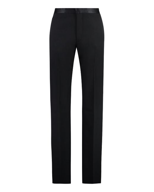 Pantaloni sartoriali in lana di Givenchy in Black da Uomo