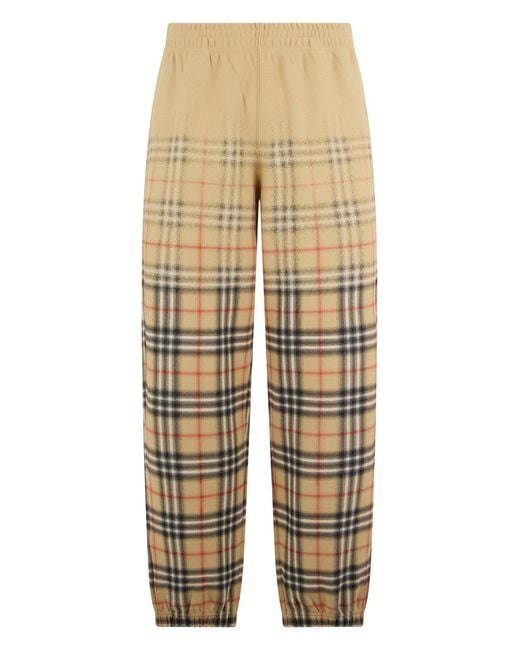 Burberry Natural Cotton Monogram Pants