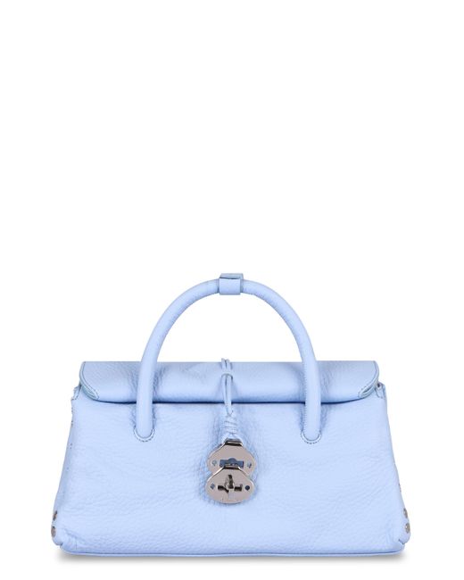 Borsa a mano Dotta S in pelle di Zanellato in Blue