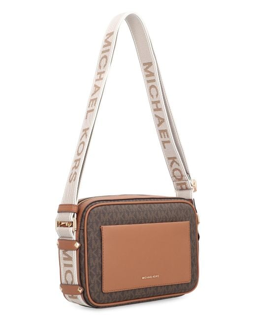 MICHAEL Michael Kors Brown Maeve Bandolera Canvas
