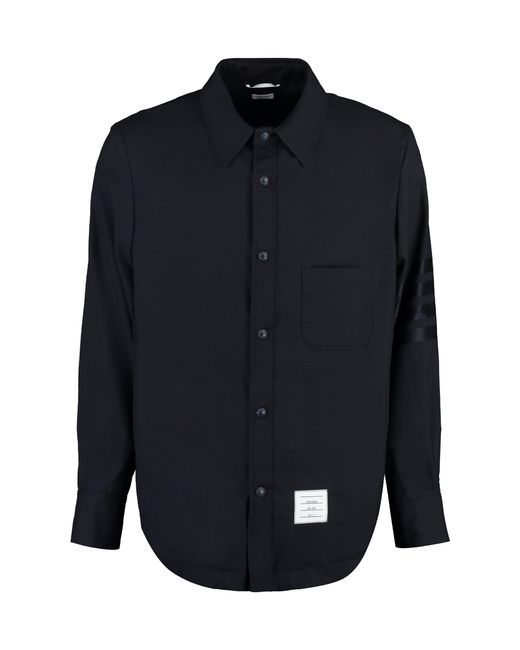 Thom Browne Blue Bar Shirt for men