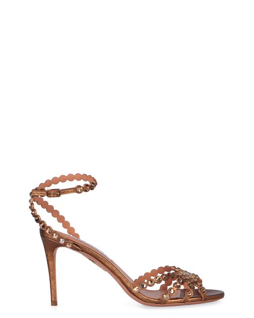 Aquazzura Brown Tequila Sandals