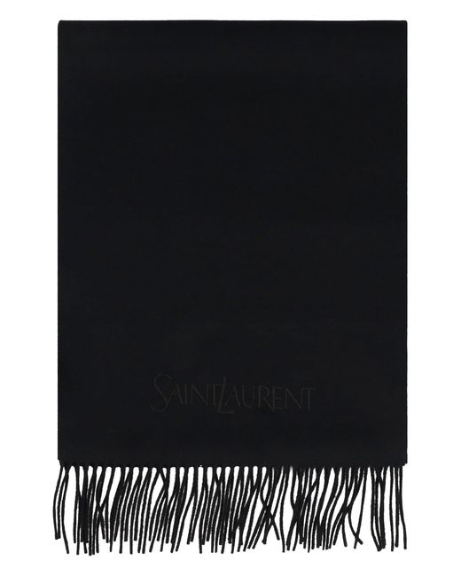 Sciarpa in cachemire di Saint Laurent in Black da Uomo