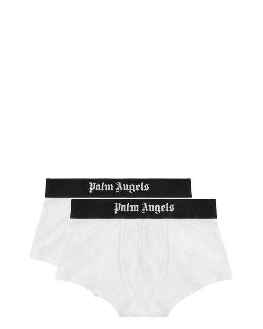 Palm Angels Black Set Of Two Cotton Boxers for men