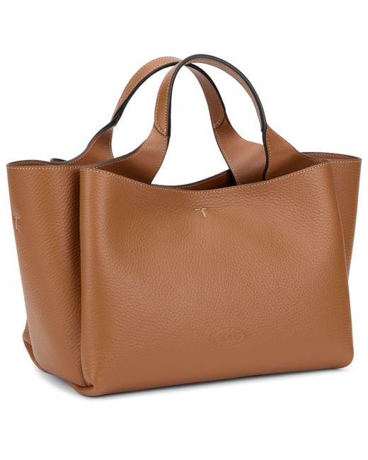 Tod's Brown Leather Tote Handbag, 29 Cm