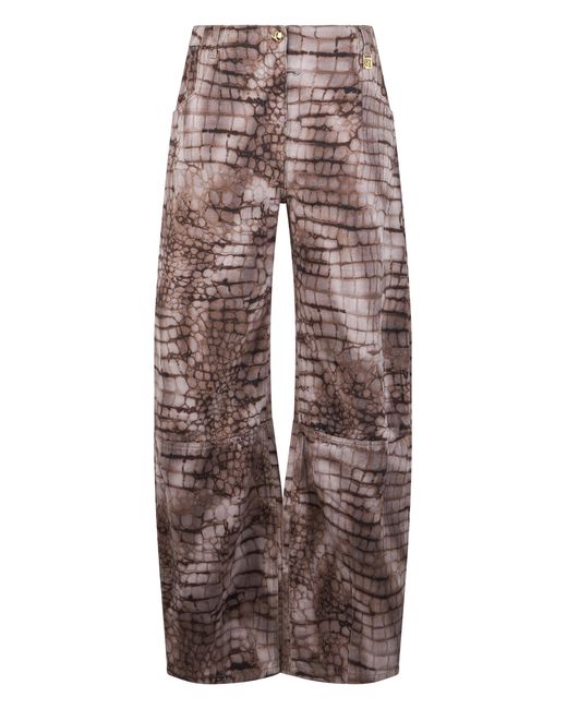 Elisabetta Franchi Brown Jeans