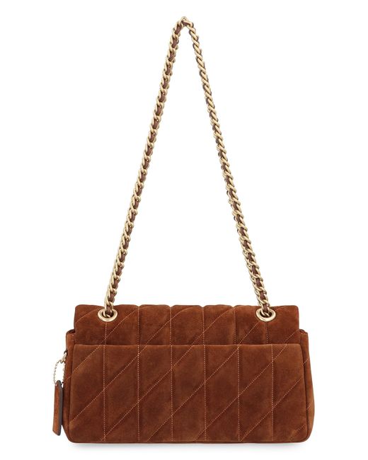 COACH Brown Tabby 26 Quilted Shoulder Bag