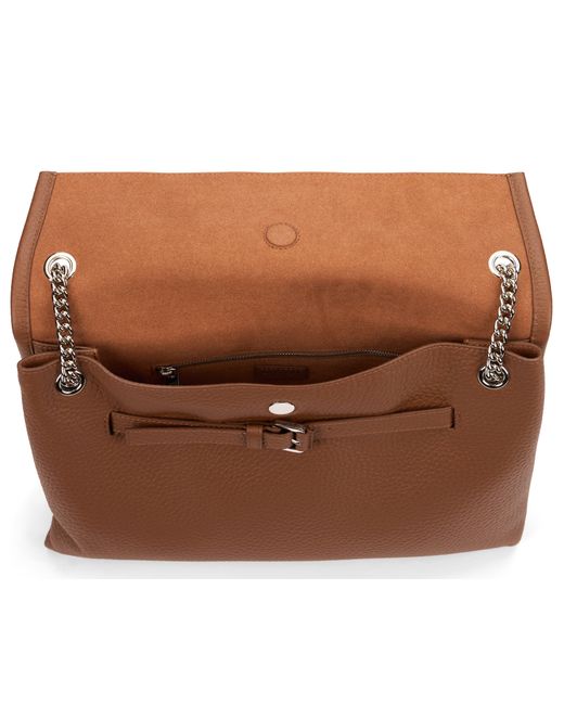 Orciani Brown Shoulder Bag Venus Soft Medium