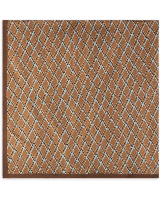 Slowear Brown Silk Scarf for men