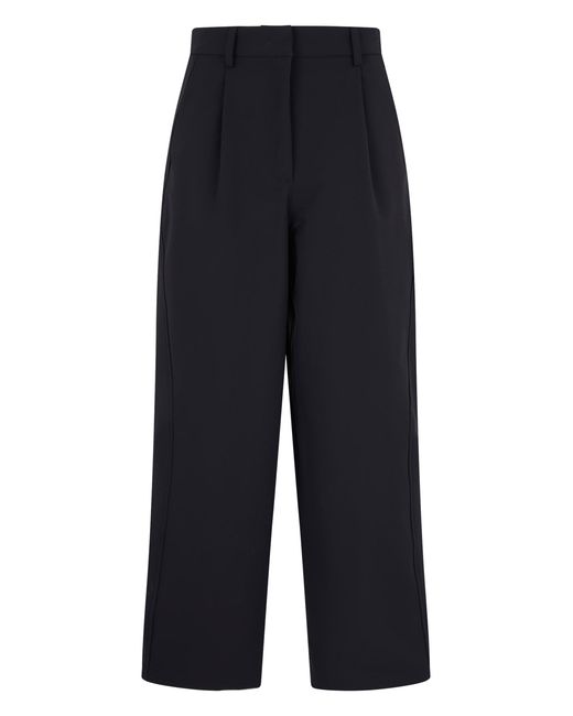 Laminar Blue Wide-Leg Trousers