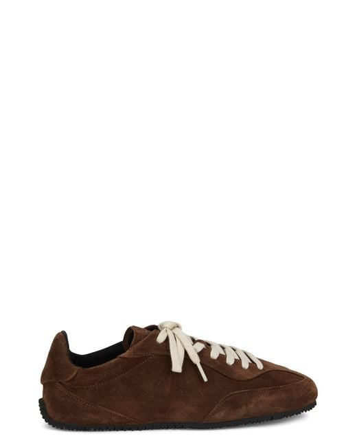 Axel Arigato Brown Suede Casual Sneakers With Laces for men