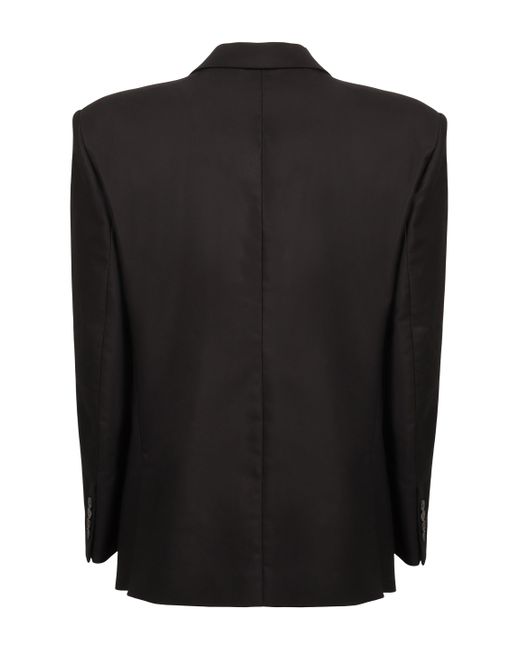 Magda Butrym Black Two-Button Single-Breasted Blazer