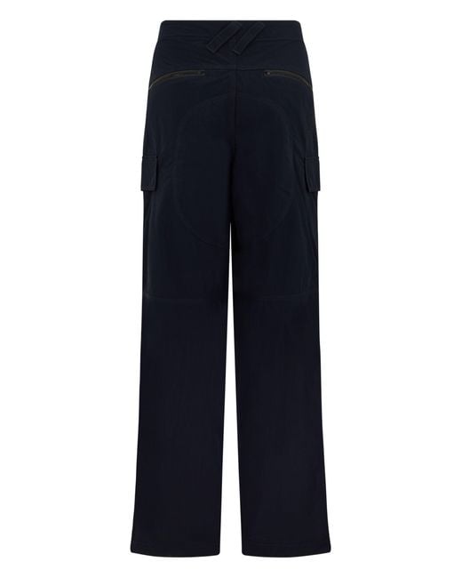 Burberry Blue High-Waisted Cargo Pants for men