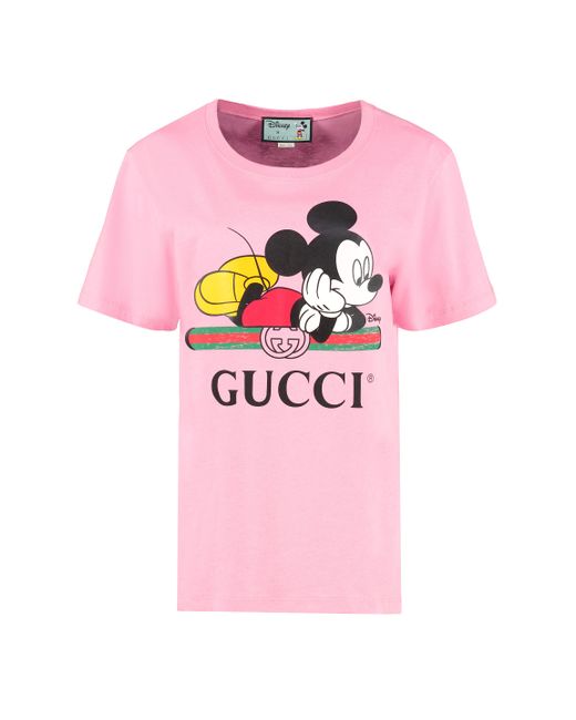 T-shirt oversize Disney x di Gucci in Pink