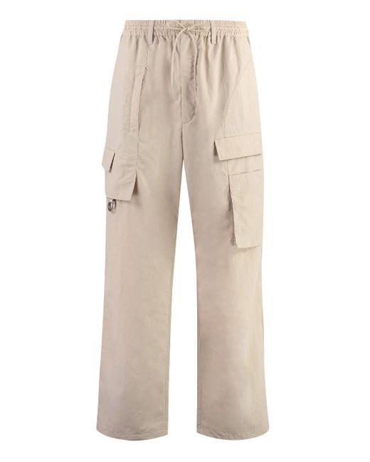 Pantaloni Y-3 Crinkle in nylon tecnico di Y-3 in Natural da Uomo
