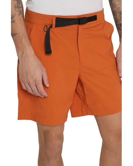 K-Way Orange Taprinne Nylon Bermuda Shorts for men