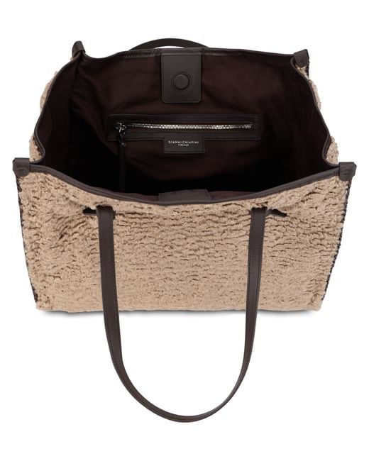 Gianni Chiarini Brown Tote Bag