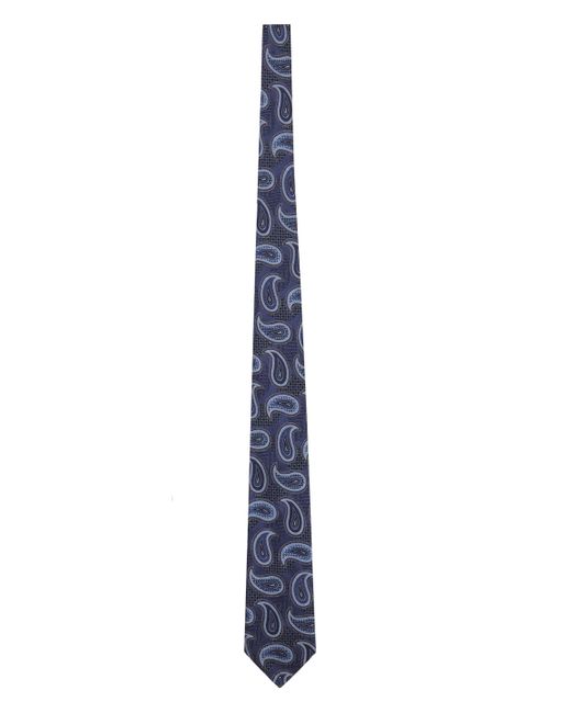 Etro Blue Jacquard Silk Tie for men