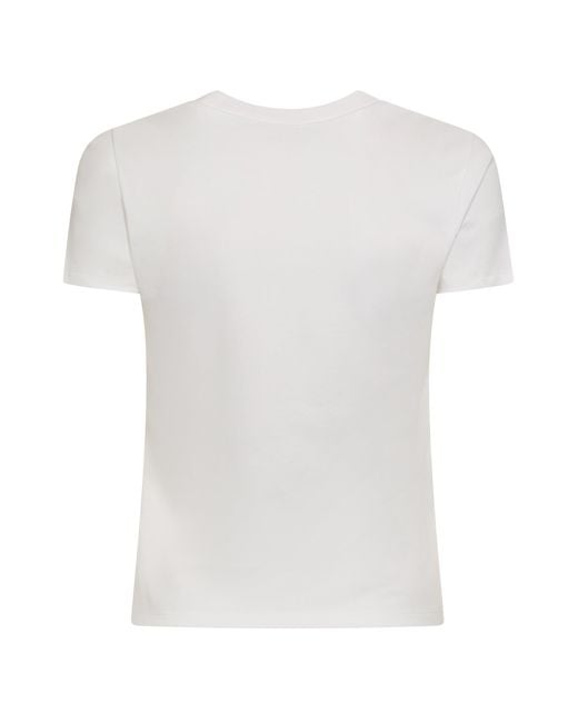 McQueen White Cotton Crew-Neck T-Shirt
