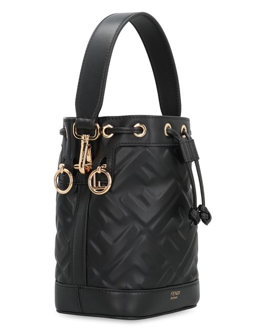 Fendi Black Mon Tresor Leather Mini Bag