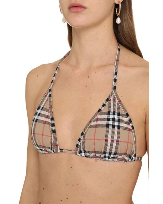 Burberry Natural Bikini With Triangle Bra