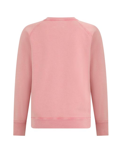 Isabel Marant Pink Cotton Blend Sweatshirt With Logo