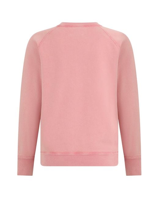 Isabel Marant Pink Cotton Blend Sweatshirt With Logo