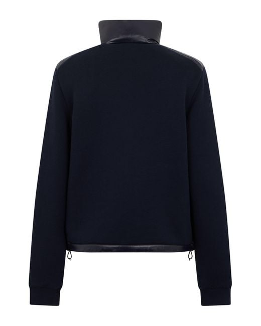 Moncler Blue Padded Jacket With Sleeves