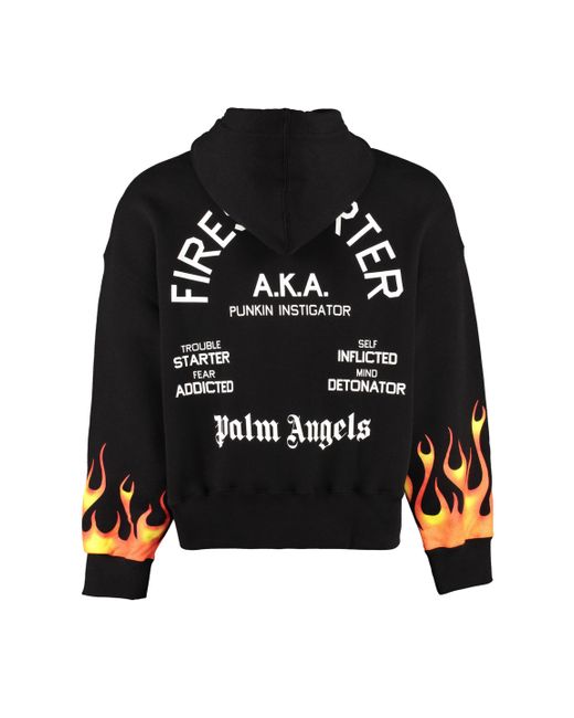 Palm angels fire hoodie sale