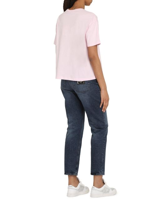 A.P.C. Pink Ana Cotton Crew-Neck T-Shirt