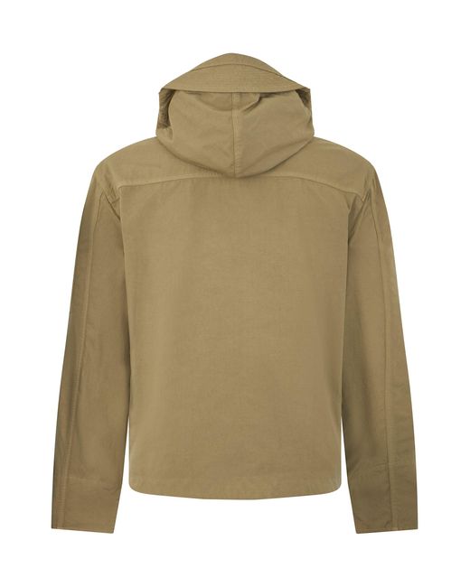C P Company Green Twill Jacket With Built-In Vest for men