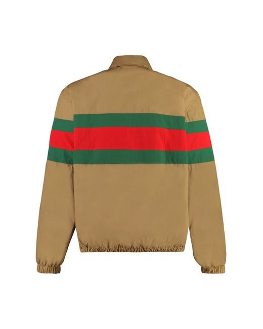 Gucci Brown Zippered Cotton Jacket for men
