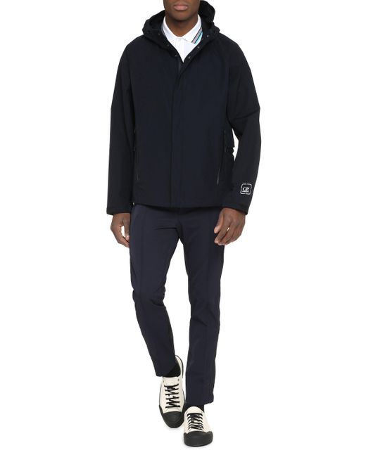 Giacca in cotone con cappuccio di C P Company in Blue da Uomo