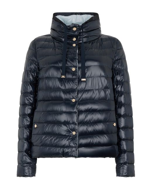 Herno Blue Reversible Quilted Jacket